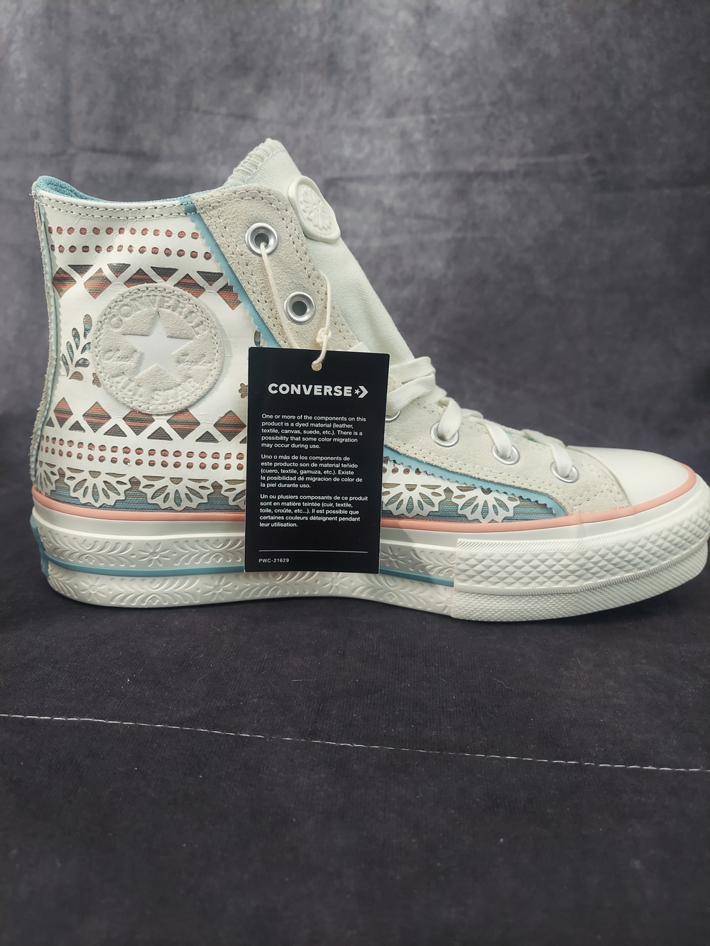 Converse Chuck Taylor Lift Platform Dia De Muertos Skull High Top Womens 9 NWT - Picture 5 of 10
